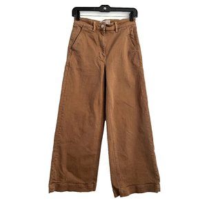 Everlane Tan Wide Leg High Rise Jeans